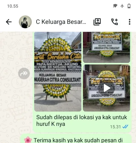 Pengiriman Papan Bunga Duka Serang